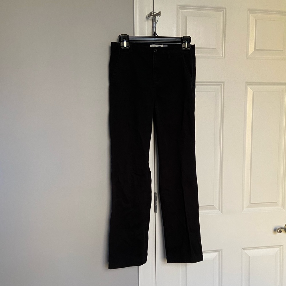 Boys black chinos, 14